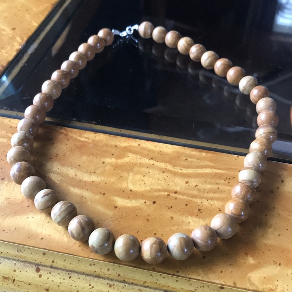 Sterling Silver Jasper Necklace
